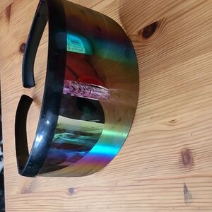 Futuristic Rainbow Visor Sunglasses